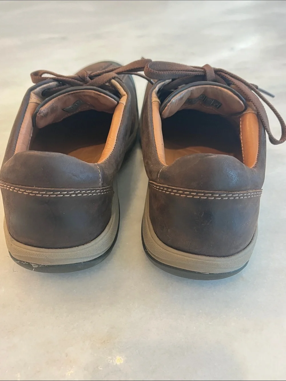 Keen Like New Women's Presidio II Brown Leather Lace-Up Sneakers Shoes Size 5.5